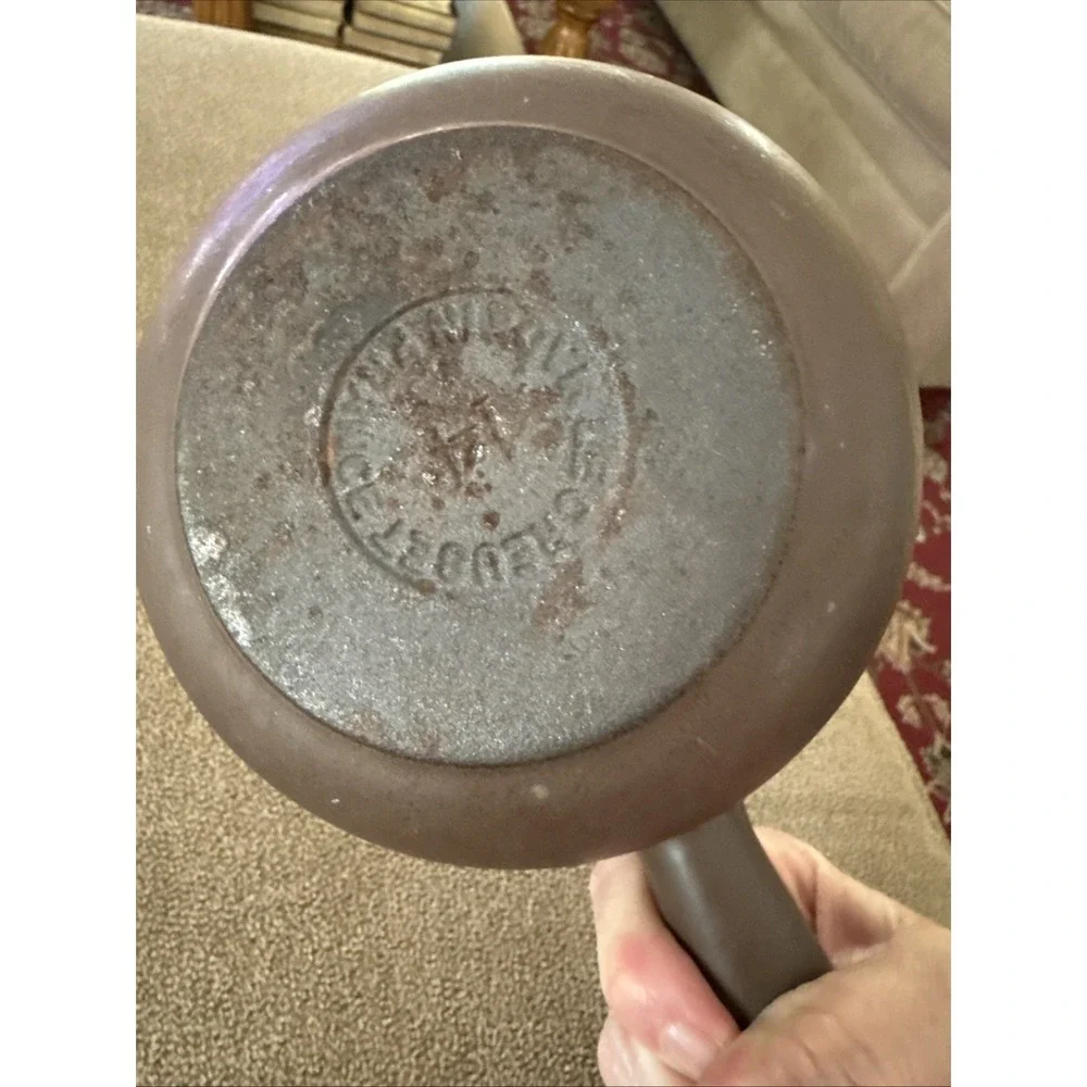 Vintage Le Creuset Sauce Pan #14 France Cast Iron With Lid Hollow Handle (TD)